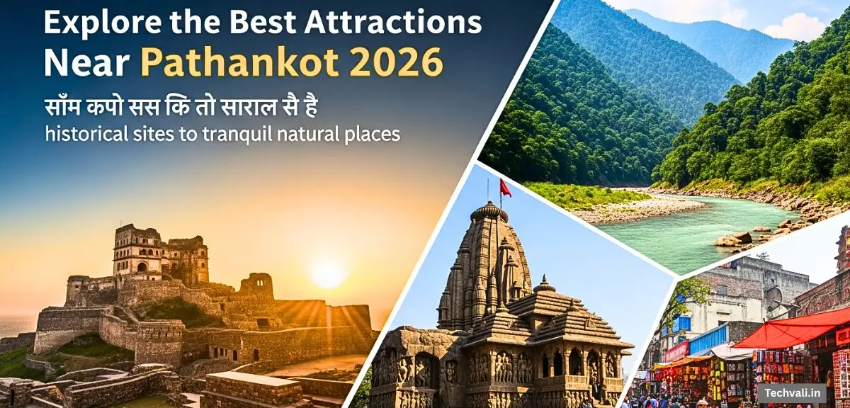 Explore the Best Attractions Near Pathankot 2026 ऐतिहासिक स्थलों  historical sites से लेकर शांत प्राकृतिक स्थलों